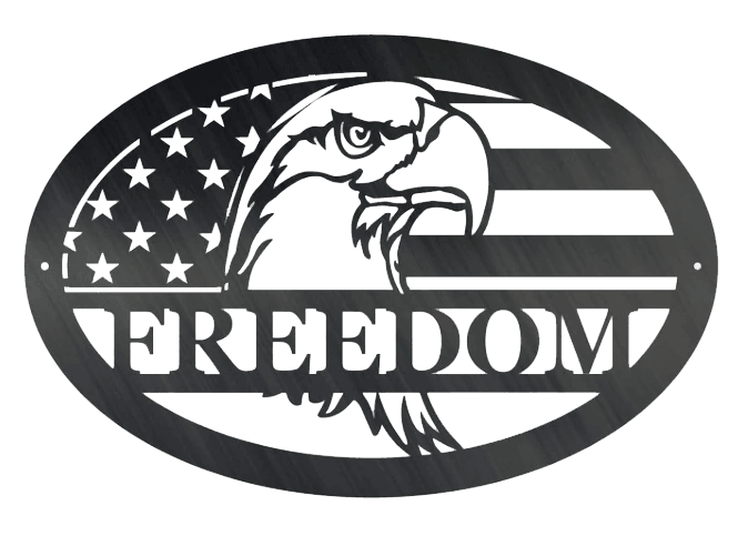 Freedom Eagle - Metal Wall Art - VirtuousWares:Global