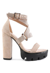 fresh daisy harness straps block heel sandals - VirtuousWares:Global