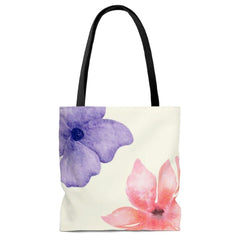 Fresh Floral Print Beach Shopper Tote Bag Medium - VirtuousWares:Global