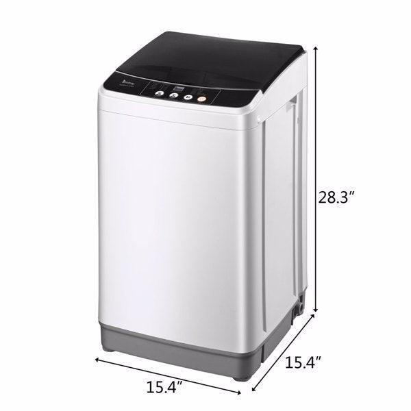 Full-Automatic Washing Machine Portable Compact Laundry Washer Spin - VirtuousWares:Global