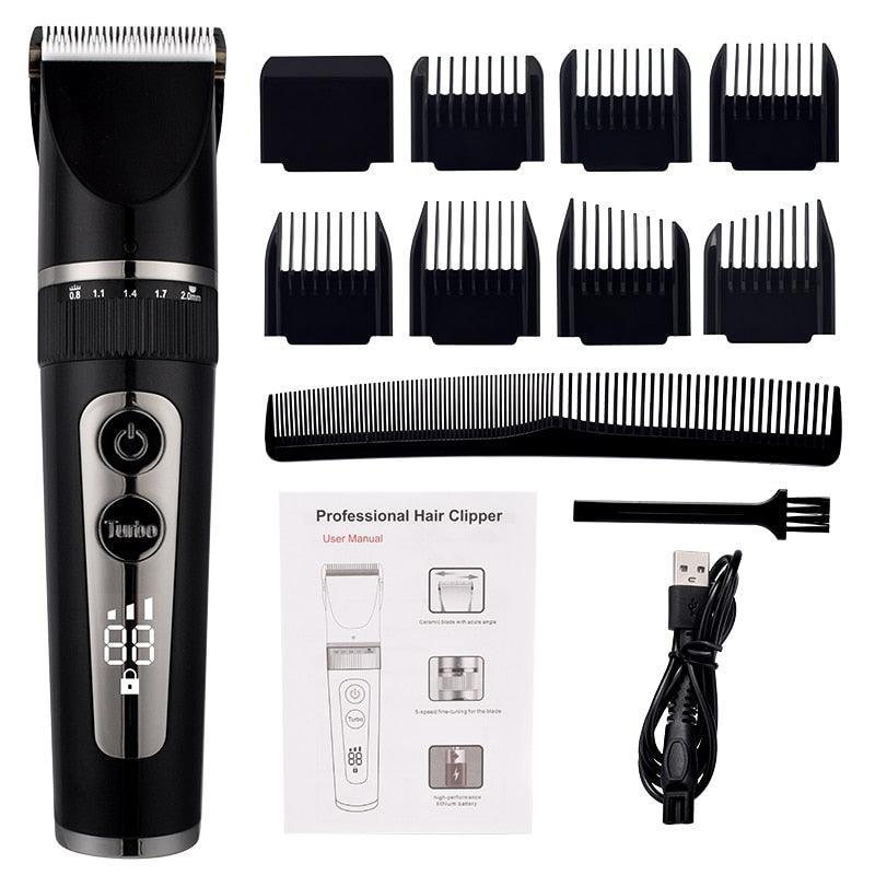 Full Body Washable Electric Hair Clipper Ceramic Professional Fine - VirtuousWares:Global