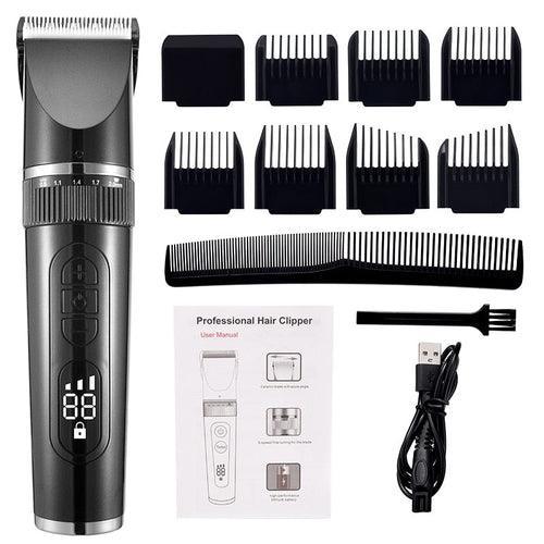 Full Body Washable Electric Hair Clipper Ceramic Professional Fine - VirtuousWares:Global