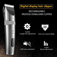 Full Body Washable Electric Hair Clipper Ceramic Professional Fine - VirtuousWares:Global