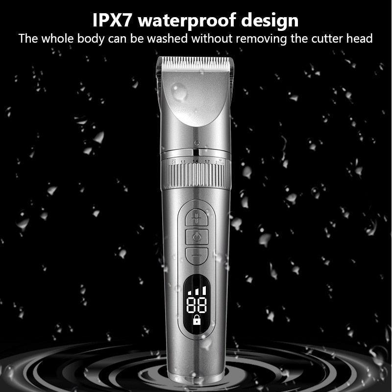 Full Body Washable Electric Hair Clipper Ceramic Professional Fine - VirtuousWares:Global
