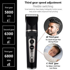 Full Body Washable Electric Hair Clipper Ceramic Professional Fine - VirtuousWares:Global