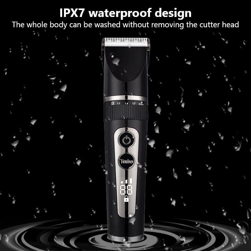 Full Body Washable Electric Hair Clipper Ceramic Professional Fine - VirtuousWares:Global