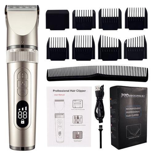 Full Body Washable Electric Hair Clipper Ceramic Professional Fine - VirtuousWares:Global
