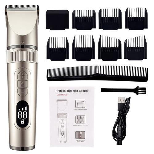 Full Body Washable Electric Hair Clipper Ceramic Professional Fine - VirtuousWares:Global