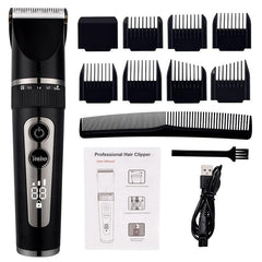 Full Body Washable Electric Hair Clipper Ceramic Professional - VirtuousWares:Global