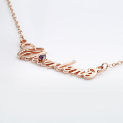 Full Silver Diamond Name Necklace - VirtuousWares:Global