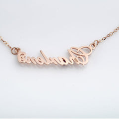 Full Silver Diamond Name Necklace - VirtuousWares:Global