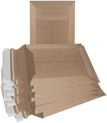200 Pack Kraft Stay Flat Conformer Mailers 7 x 9 Brown Chipboard