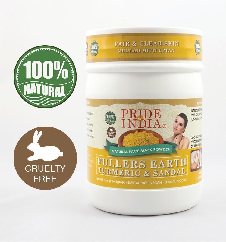 Fuller’s Earth w/ Turmeric & sandalwood powder for face Growing - VirtuousWares:Global