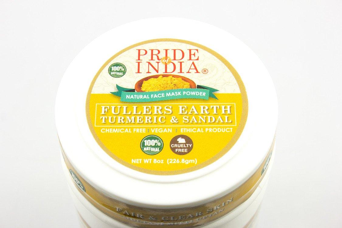 Fuller’s Earth w/ Turmeric & sandalwood powder for face Growing - VirtuousWares:Global