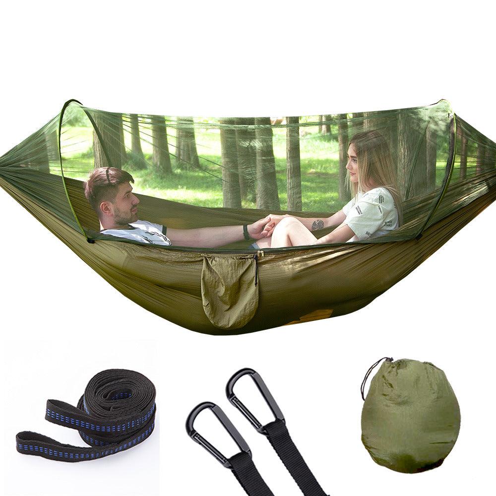 Fully Automatic Quick Opening Hammock With Mosquito Net - VirtuousWares:Global