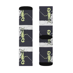 Funny Alien Selfie Socks - VirtuousWares:Global
