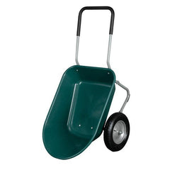 Garden Iron Wood Double Wheel Garden Cart - VirtuousWares:Global