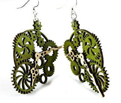 Gear Clock Earrings # 1019 - VirtuousWares:Global