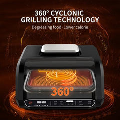 Geek Chef Airocook Smart Electric Grill Air Fryer Stainless Steel - VirtuousWares:Global