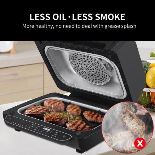 Geek Chef Airocook Smart Electric Grill Air Fryer Stainless Steel - VirtuousWares:Global