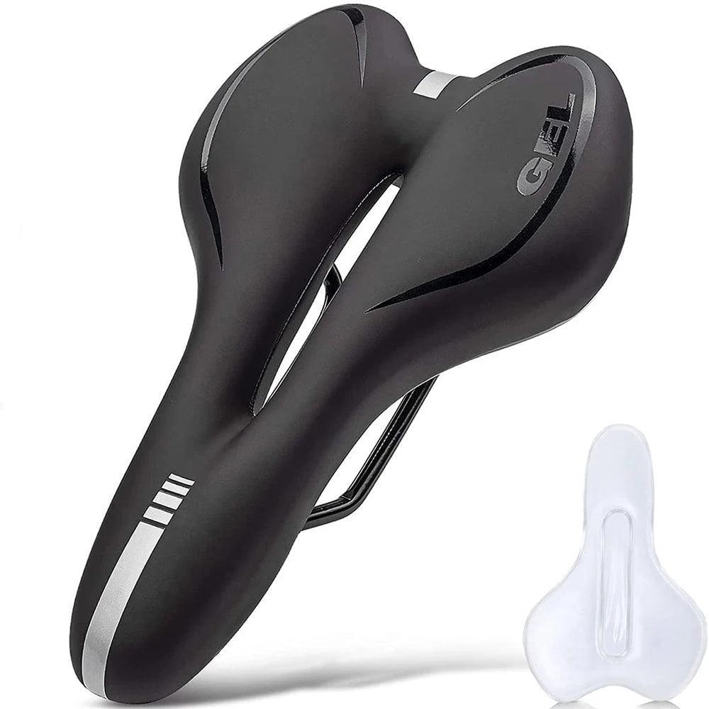 Gel Bicycle Saddle MTB Mountain Road Bike Seat Comfortable Soft Cycling Cushion Exercise Bike Saddle for Men and Women - VirtuousWares:Global