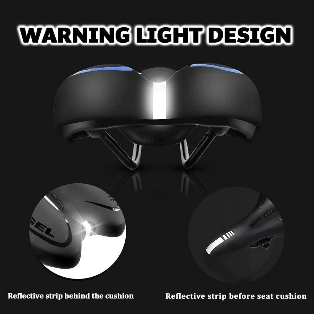 Gel Bicycle Saddle MTB Mountain Road Bike Seat Comfortable Soft Cycling Cushion Exercise Bike Saddle for Men and Women - VirtuousWares:Global
