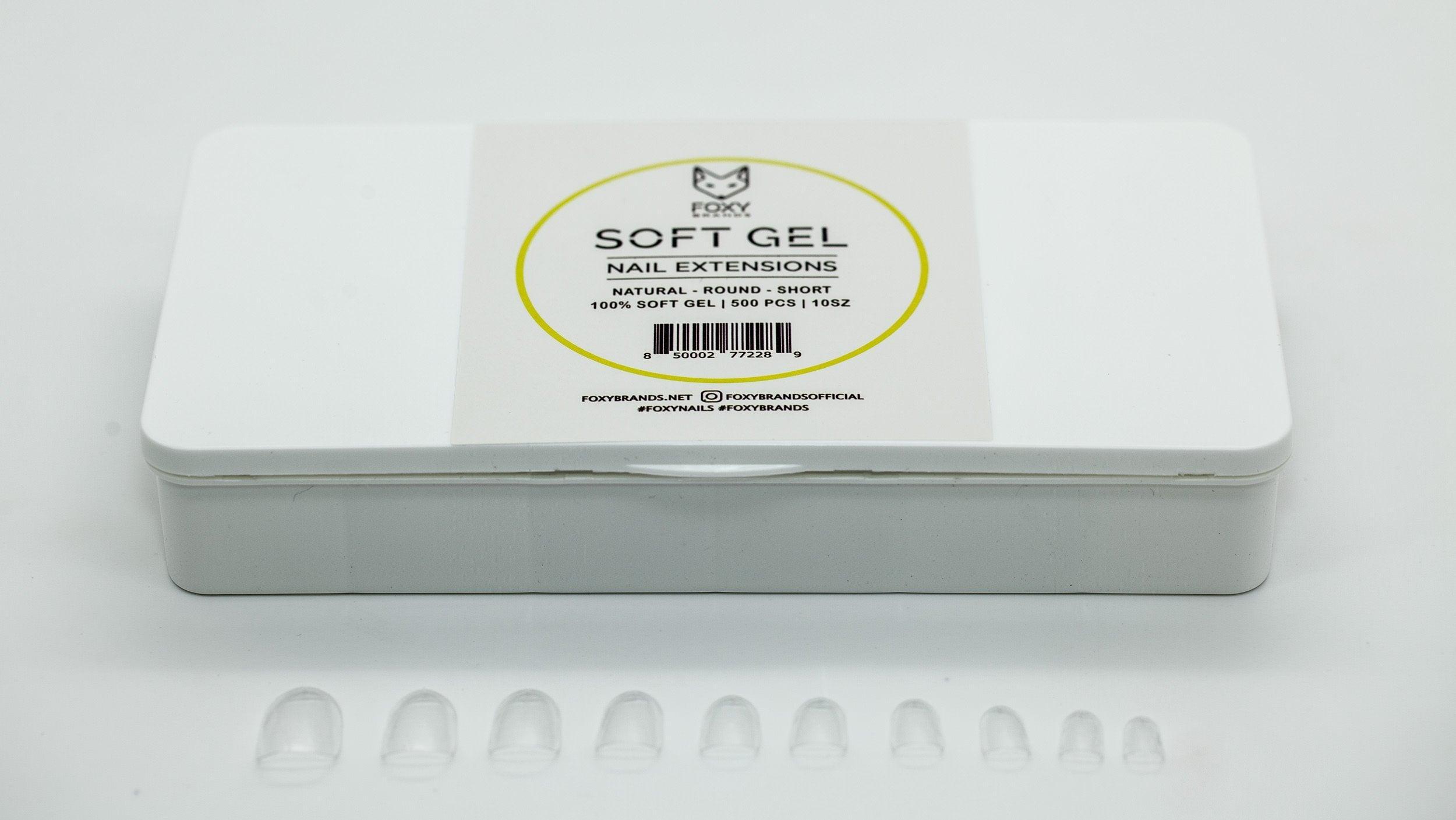Gel Tips - Short Round (500 pcs) - VirtuousWares:Global