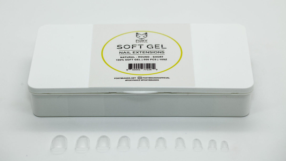 Gel Tips - Short Round (500 pcs) - VirtuousWares:Global