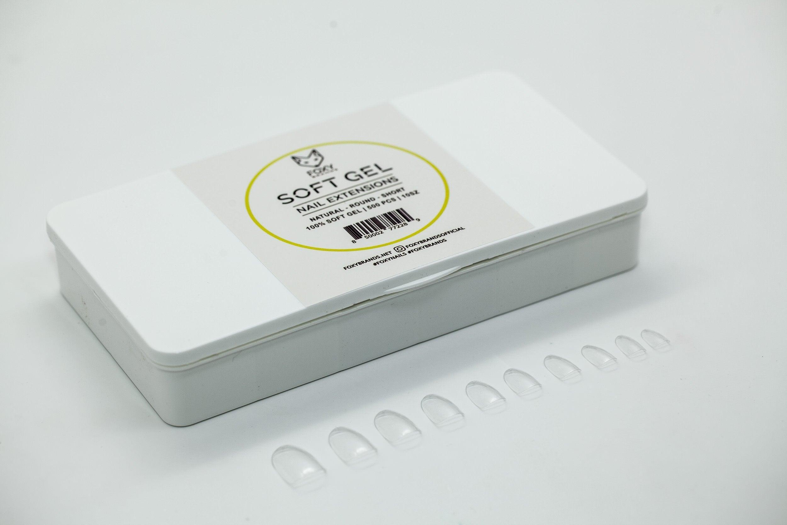 Gel Tips - Short Round (500 pcs) - VirtuousWares:Global