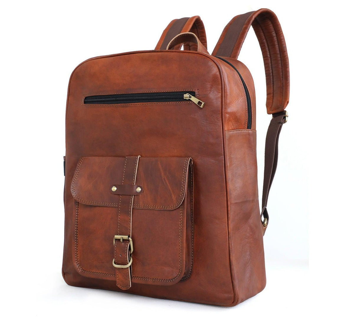 Genuine 15.6-inch Vintage Laptop Backpack Retro Travel & Work Rucksack - VirtuousWares:Global