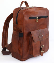 Genuine 15.6-inch Vintage Laptop Backpack Retro Travel & Work Rucksack - VirtuousWares:Global