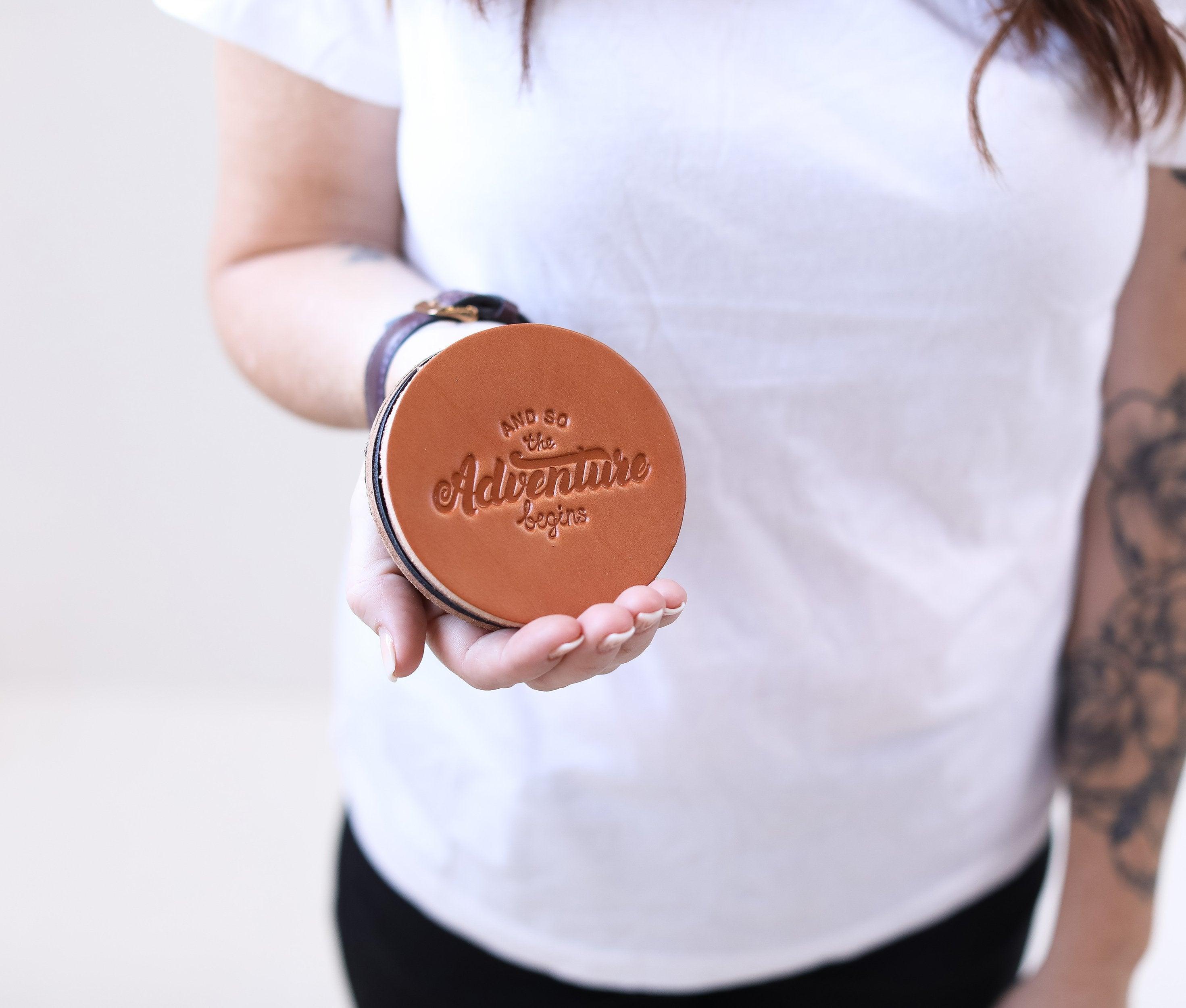 Genuine Leather Coaster Set (4) - VirtuousWares:Global