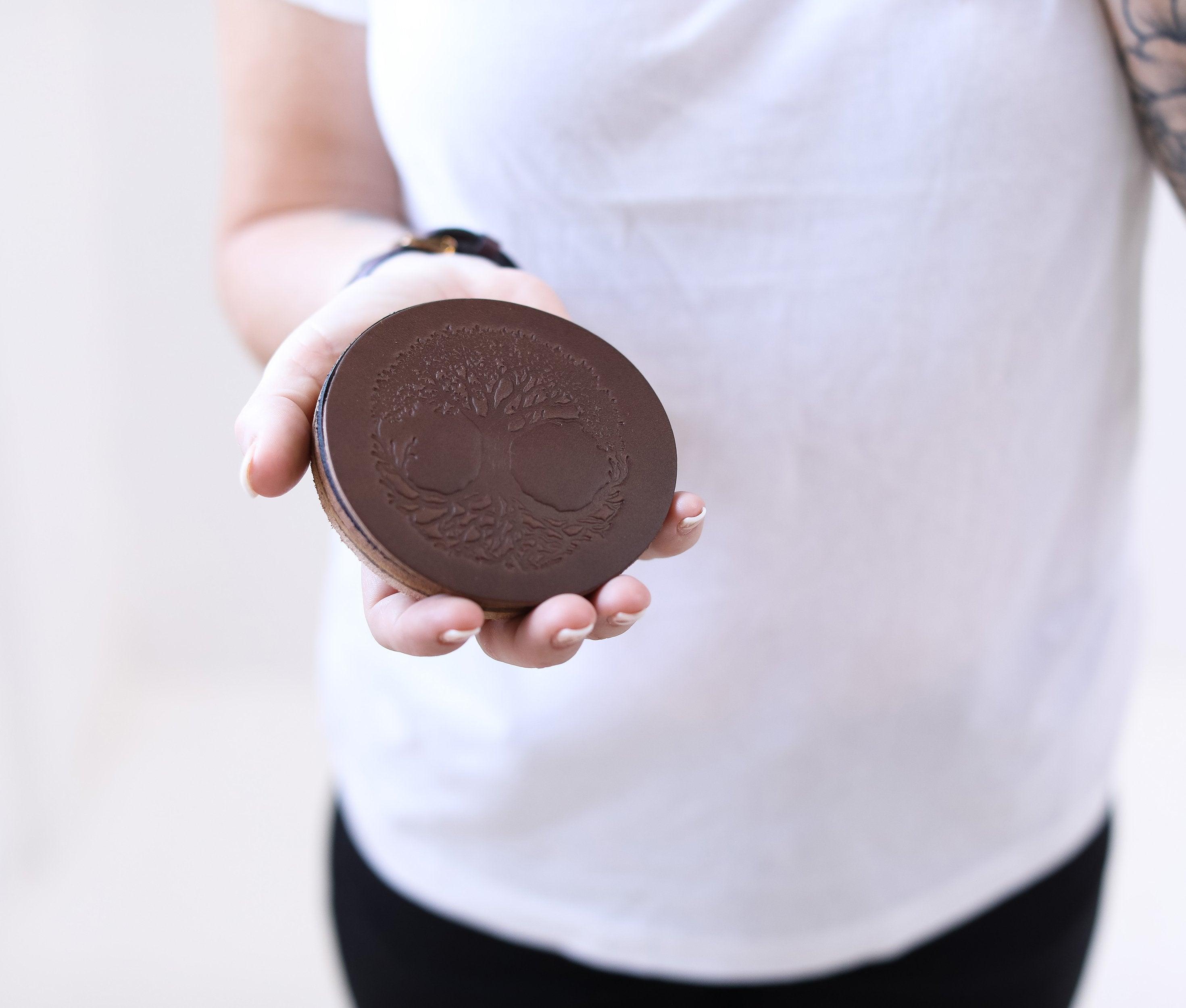 Genuine Leather Coaster Set (4) - VirtuousWares:Global