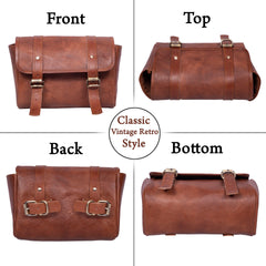 Genuine Leather Handmade Motorcycle Side Bag Carrier for All Bike - VirtuousWares:Global