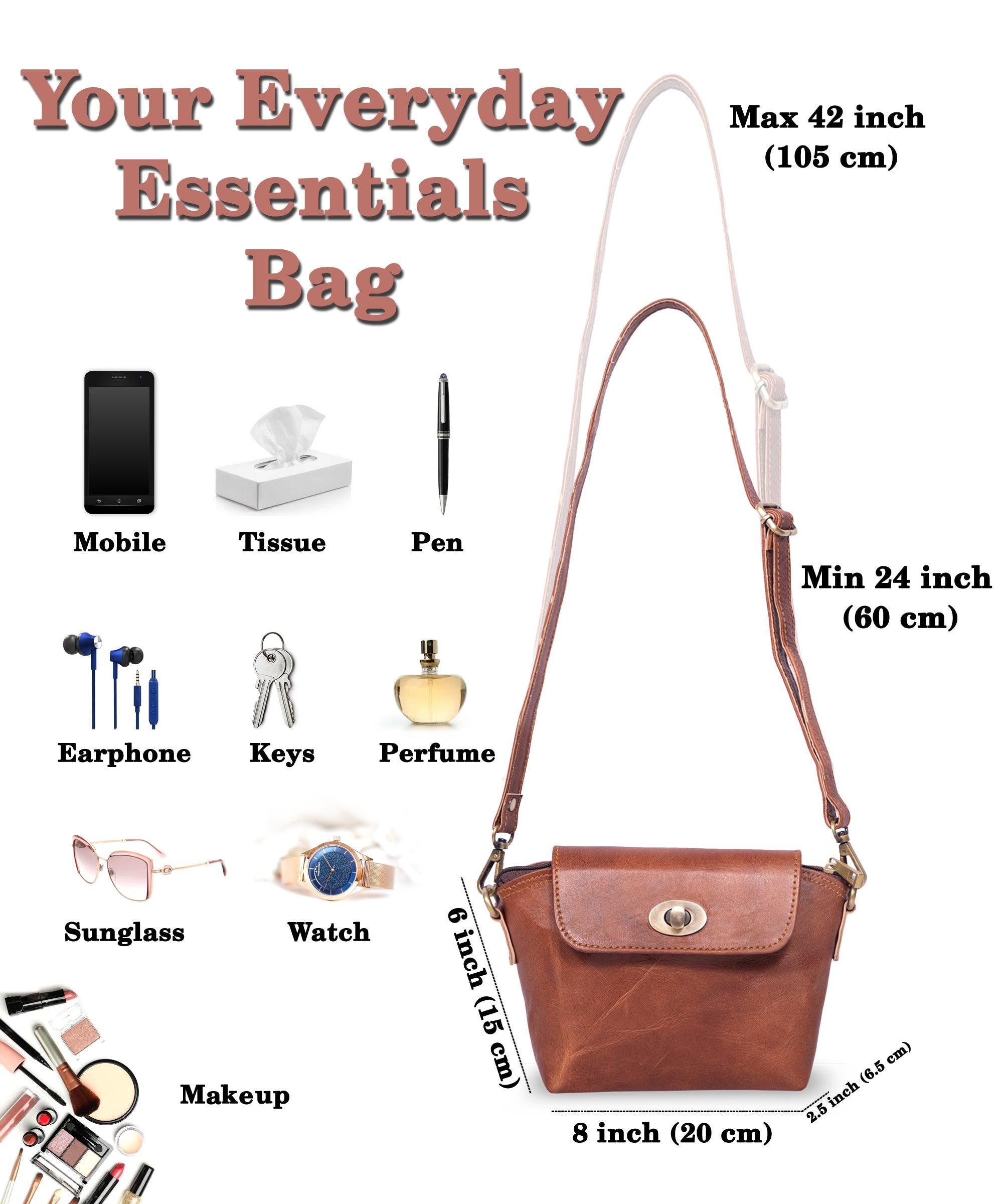 Genuine Leather Small Cross body Purse for Women, Small Saddle Handbag - VirtuousWares:Global
