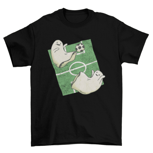 Ghosts playing football sport t-shirt - VirtuousWares:Global