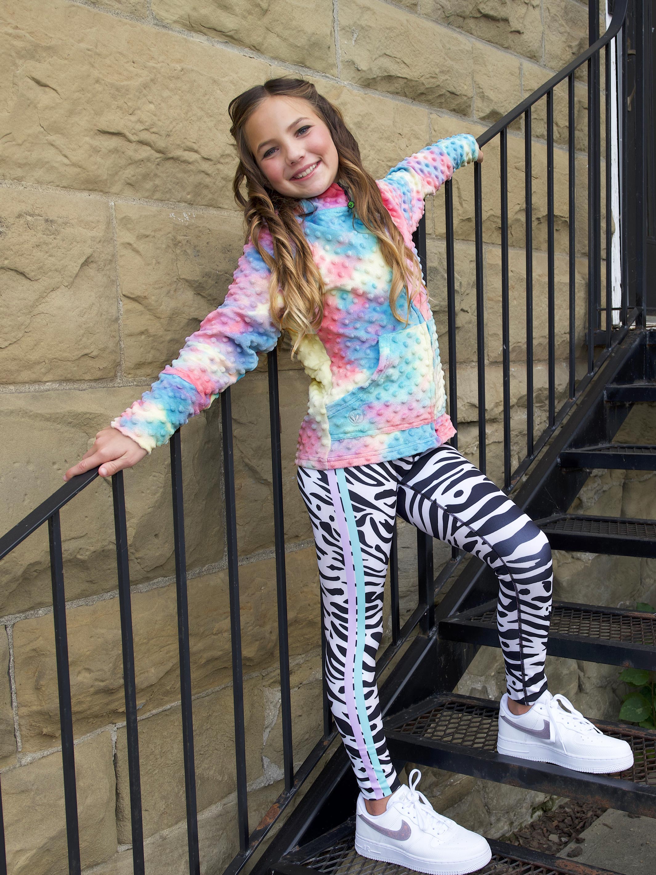 Girls Hoodie | Cotton Candy Tie Dye | Limeapple - VirtuousWares:Global