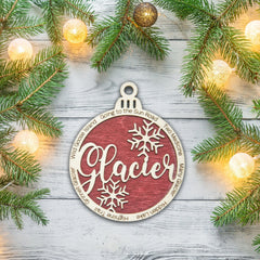 Glacier National Park Christmas Ornament - VirtuousWares:Global