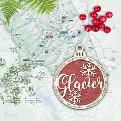 Glacier National Park Christmas Ornament - VirtuousWares:Global