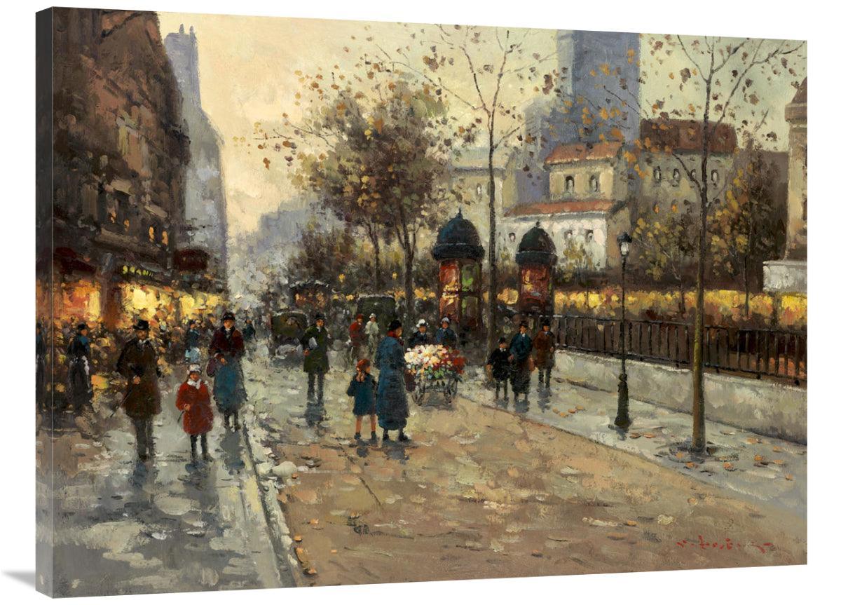 Global Gallery GCS-132418-3040-142 30 x 40 in. Early Evening in Montra - VirtuousWares:Global