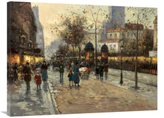 Global Gallery GCS-132418-3040-142 30 x 40 in. Early Evening in Montra - VirtuousWares:Global