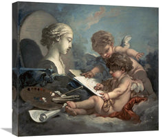 Global Gallery GCS-276816-22-142 22 in. Amore, Allegory of Paintin - VirtuousWares:Global