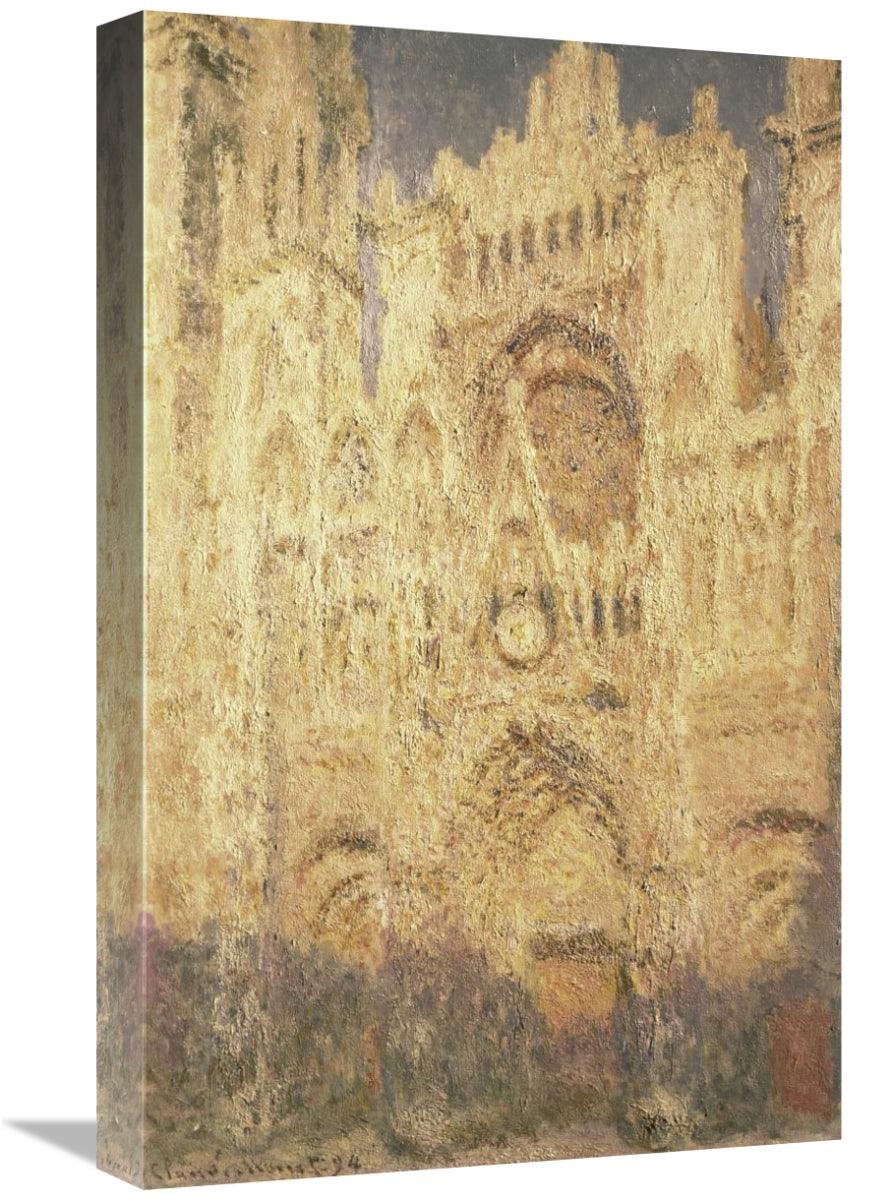 Global Gallery GCS-278700-22-142 22 in. Rouen Cathedral in the Evening - VirtuousWares:Global