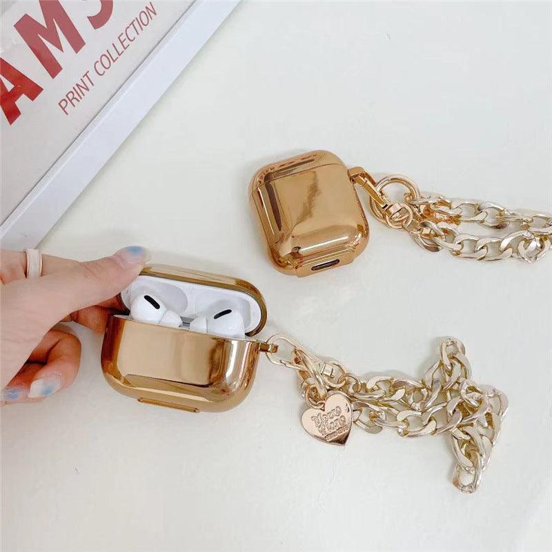 Gold Plating Heart Chain Wireless Headphone Cover - VirtuousWares:Global