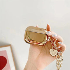 Gold Plating Heart Chain Wireless Headphone Cover - VirtuousWares:Global