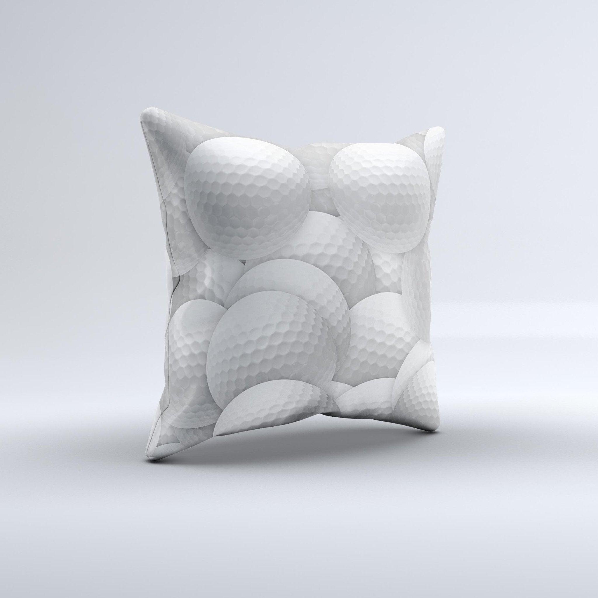 Golf Ball Overlay Ink-Fuzed Decorative Throw Pillow - VirtuousWares:Global