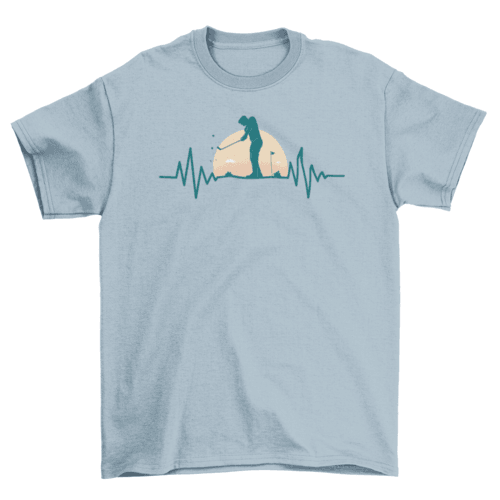 Golf Hearbeat T-shirt - VirtuousWares:Global