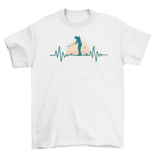 Golf Hearbeat T-shirt - VirtuousWares:Global