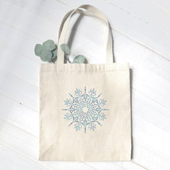 Gradient Snowflake - Canvas Tote Bag - VirtuousWares:Global