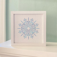 Gradient Snowflake - Framed Sign - VirtuousWares:Global